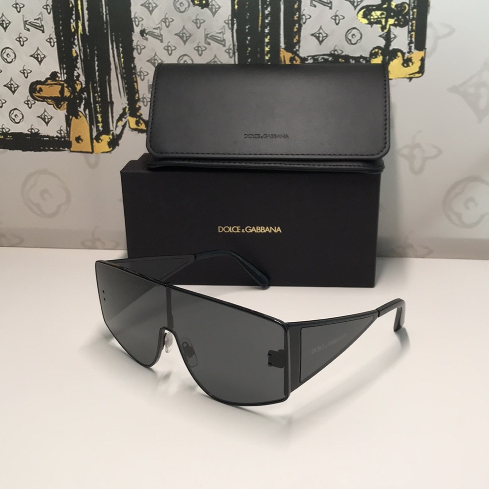 New Authentic Dolce & Gabbana DG2305 Shield Sunglasses